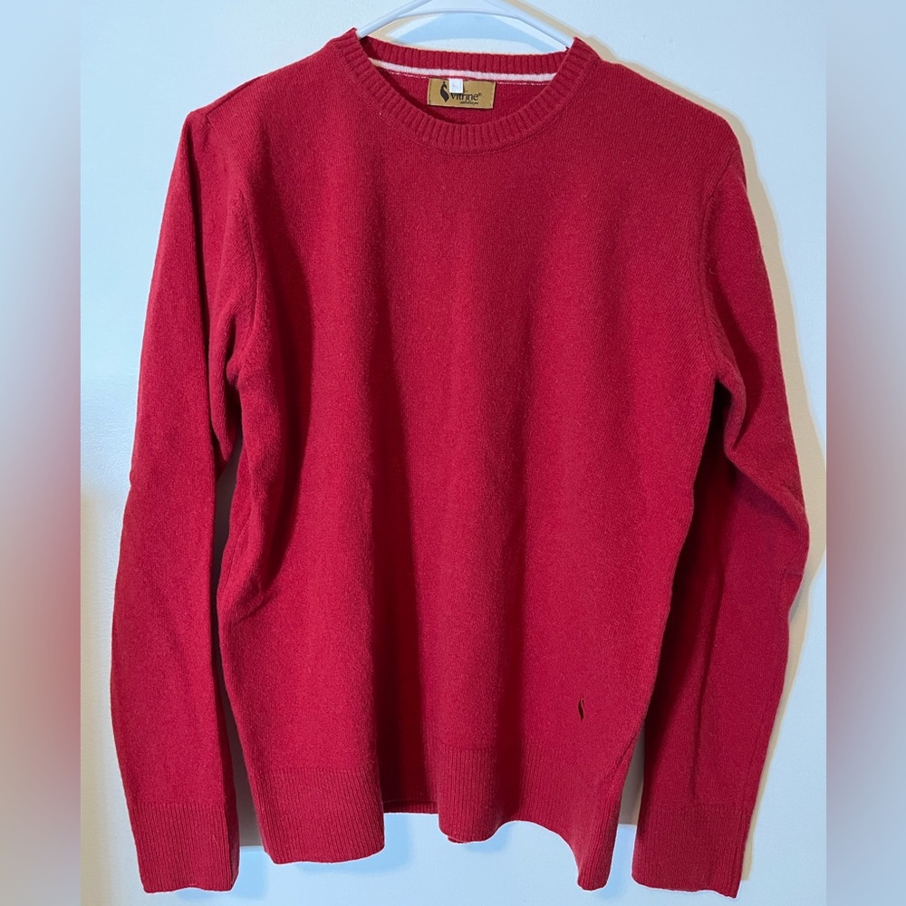 Red Vitrine Crew Neck Sweater
